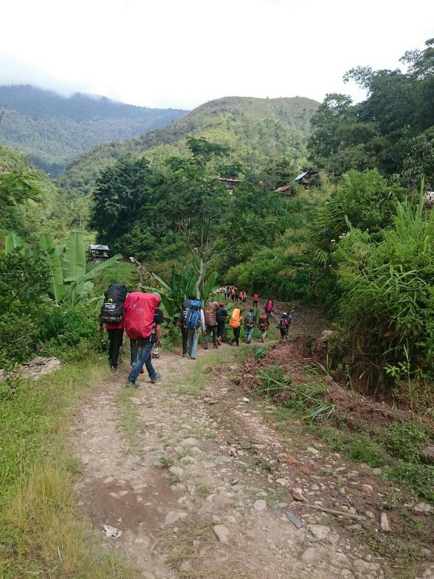 Peserta Kenal Medan (KM) TWKM 28 Makassar Sulsel divisi Gunung Hutan