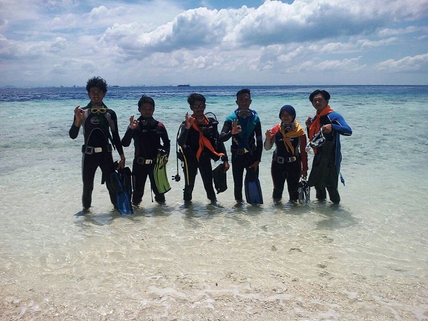 Peserta Kenal Medan (KM) TWKM 28 Makassar Sulsel divisi penyelaman
