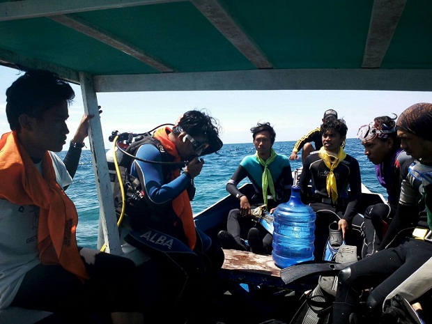 Peserta Kenal Medan (KM) TWKM 28 Makassar Sulsel divisi penyelaman
