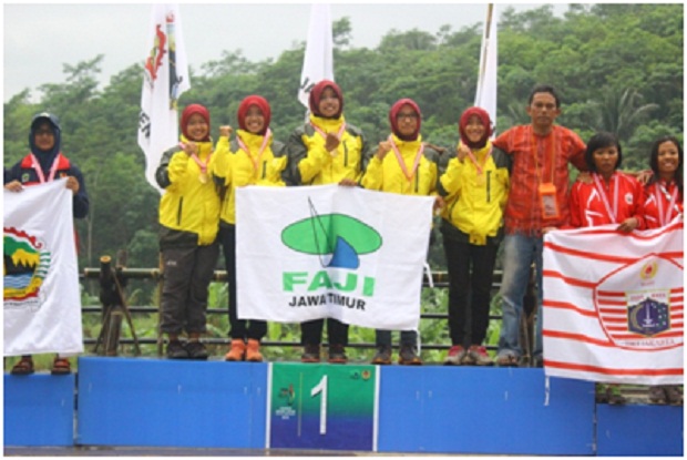 Altel PON Faji Jatim berhasil menyabet emas, Bandung, 25 Oktober 2016. WARTAPALAINDONESIA/Dwi Zulaikah