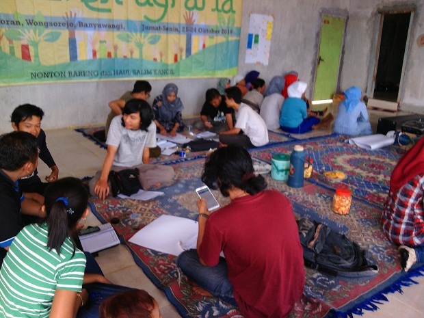 Pesantren Agraria Warga Kampung Bongkoran, Kec.Wongsorejo, Banyuwangi.