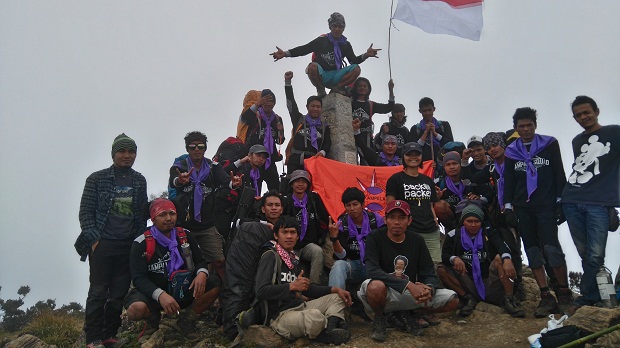 Ekspedisi Kabud Badai KAMPALA Universitas Pepabri Makassar berhasil capai 4 Puncak dalam 2 hari (21/02). WARTAPALINDONESIA/ Juli Pramono (JP)